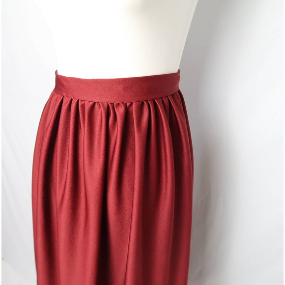 Vintage Red Maxi Skirt - Picture 2 of 4